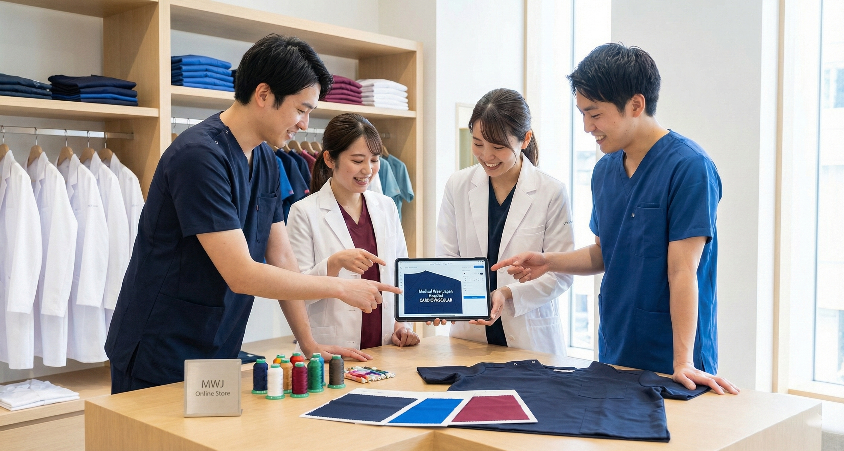 YM オーダー打ち合わせ画面 Medical Wear Japan チームオーダー